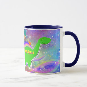 Tasse La couleur mignonne de dinosaure se tient le