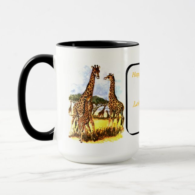 Tasse La famille Giraffe - (Gauche)