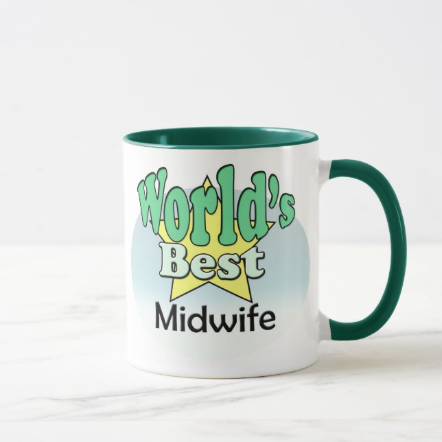 Tasse La meilleure sage-femme du monde (Droite)