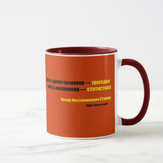 Tasse La mort d'un homme est une tragédie…