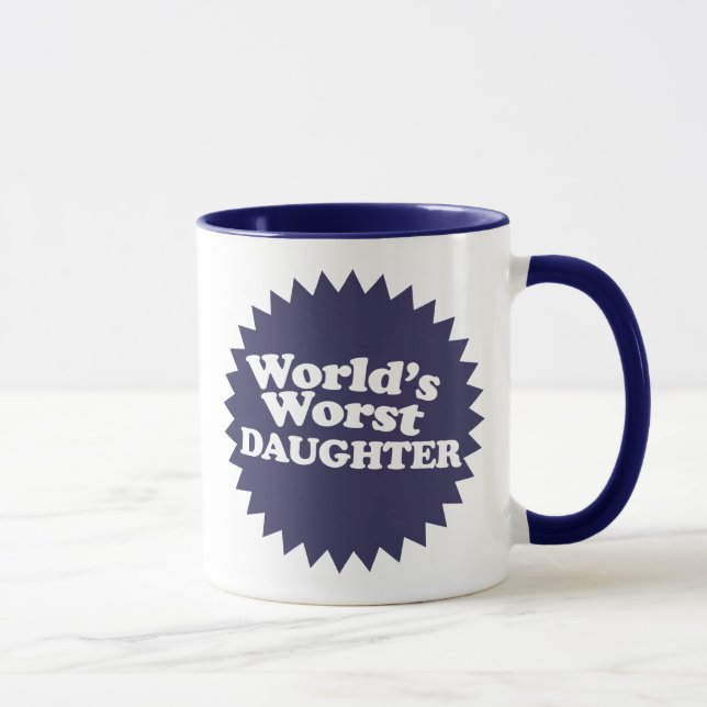 Tasse La pire fille du monde (Droite)