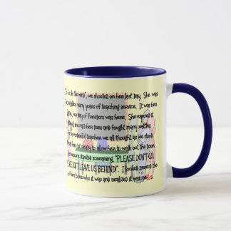 Tasse La retraite de professeur "ne vont pas" des