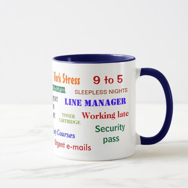 Tasse La retraite jurent des mots ennuyant le classique (Droite)