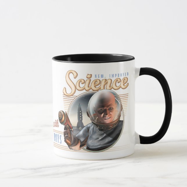 Tasse La Science nouvelle et améliorée : Maintenant, (Droite)