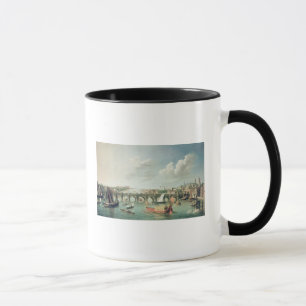 Tasse La Tamise au-dessous du pont de Westminster