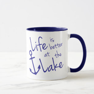 Tasse LA VIE Bleue EST MEILLEURE AU LAC  