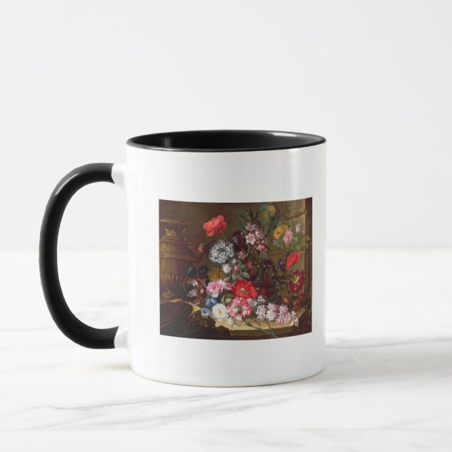 Tasse La vie toujours avec des fleurs (Gauche)