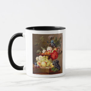 Tasse La vie toujours avec le fruit et les fleurs