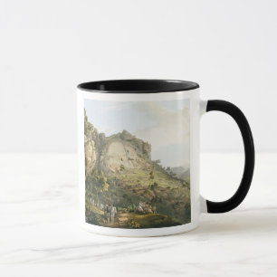 Tasse La ville d'Abha dans Abyssinia, gravée par J. Blu
