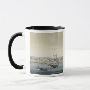 Tasse La ville de Paramaribo (gravure de couleur)