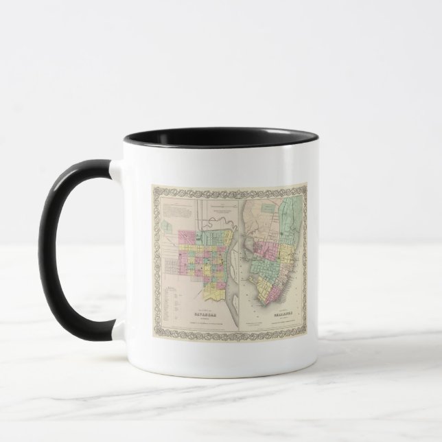 Tasse La Ville De Savannah Georgia (Gauche)