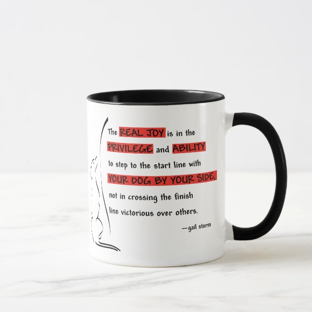 Tasse La vraie joie de l'agilité (Droite)