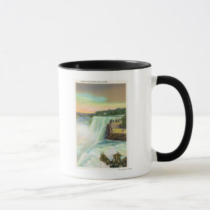 Tasse La vue de l'Américain tombe de l'île de chèvre