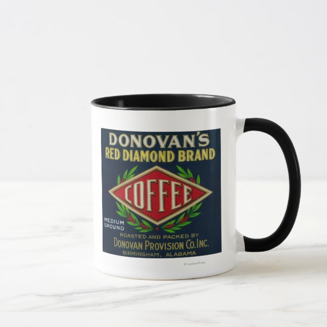 Tasse Label de café Donovan Birmingham, AL (Droite)