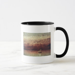 Tasse Lac Leman avec le coucher de soleil, c.1876