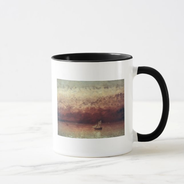Tasse Lac Leman avec le coucher de soleil, c.1876 (Droite)