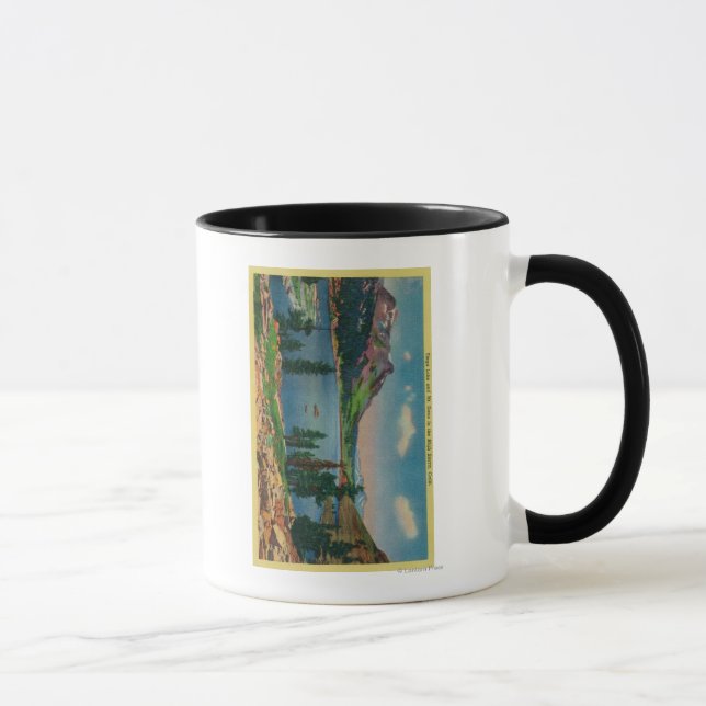 Tasse Lac Tioga et Mont Dana dans Haute Sierra (Droite)