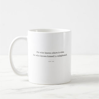 Tasse Lao Tzu : Connaissez-vous, Soyez Illuminé