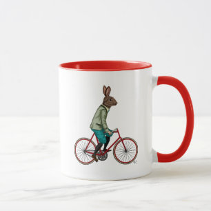 Tasse Lapin sur le vélo 2