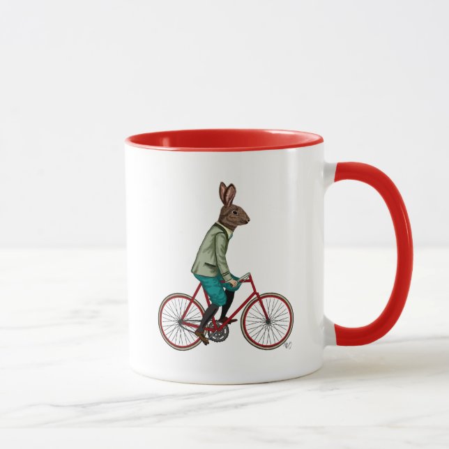Tasse Lapin Sur Vélo 2 (Droite)
