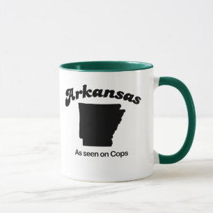 Tasse L'Arkansas - comme vu sur des cannettes de fil