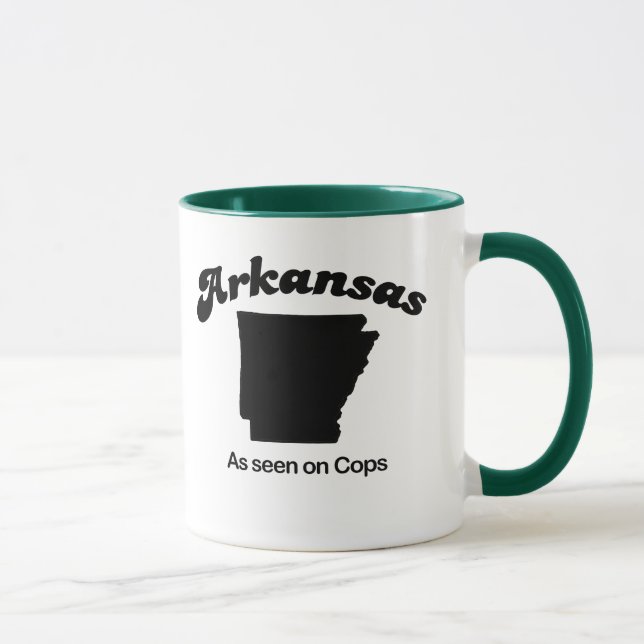 Tasse L'Arkansas - comme vu sur des cannettes de fil (Droite)