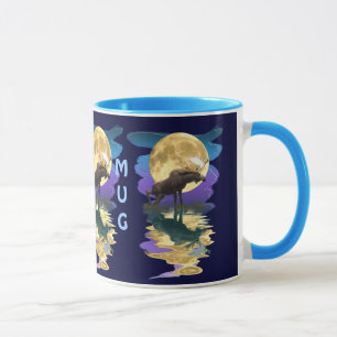 Tasse L'art de la faune et de la flore de l'orignal et d