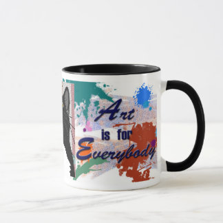 Tasse L'art est pour tout le monde - même des chats !