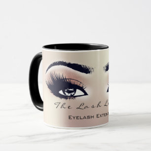 Tasse Lashes Extension Maquillage oculaire Studio Peach