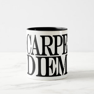 Tasse latine de citation de Carpe Diem