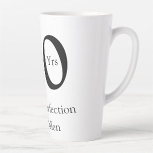 Tasse Latte 40 ans vieillis à la perfection nom anniversaire s