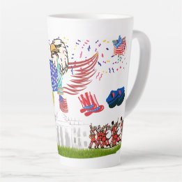 Tasse Latte 4 juillet