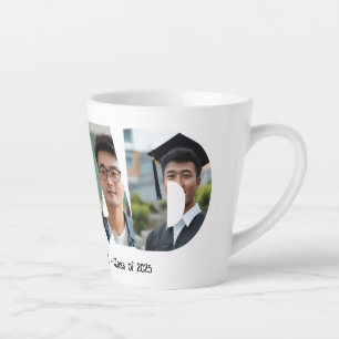 Tasse Latte 4 photos collage GRAD personnalisé Photos