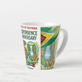 Tasse Latte 60e anniversaire de l'indépendance de la Républiqu