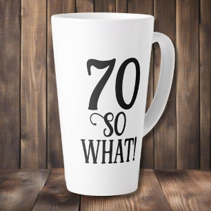 Tasse Latte 70 Alors quelle drôle Citation de la typographie 7