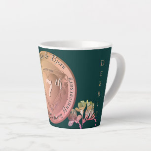 Tasse Latte 7e anniversaire Mariage Frésis en cuivre