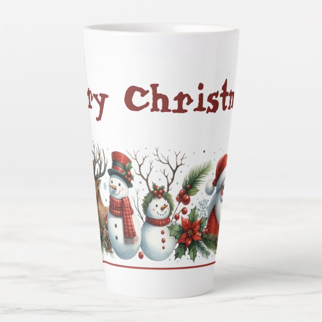 Tasse Latte A Holly-Jolly Gathering (Devant)