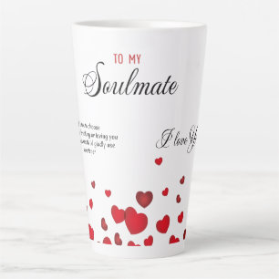Tasse Latte À mon âme sœur