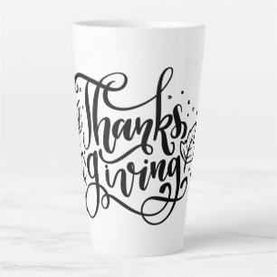 Tasse Latte Action de grâces