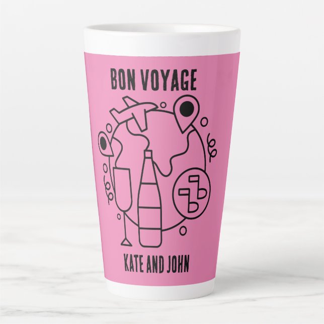 Tasse Latte Adieu Bon Voyage (Devant)