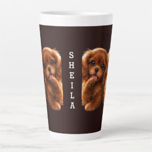 Tasse Latte Adorable Ruby Cavalier Spaniel