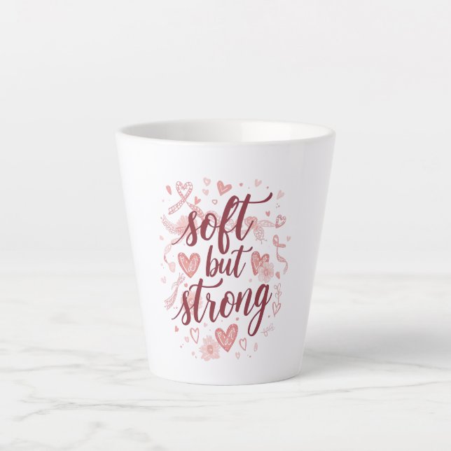 Tasse Latte Aesthetic Mental Health Positive Affirmation (Devant)