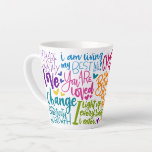 Tasse Latte Affirmation quotidienne