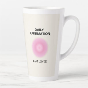 Tasse Latte Affirmation quotidienne, Affirmation positive, Spi