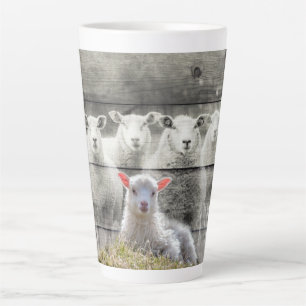 Tasse Latte Agneau de bébé de Sheep Flock
