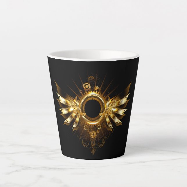 Tasse Latte Ailes de Steampunk (Devant)