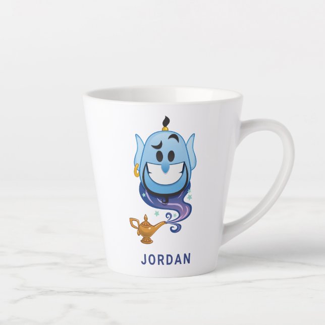 Tasse Latte Aladdin Emoji| Genie - Vacances familiales et anné (Droite)