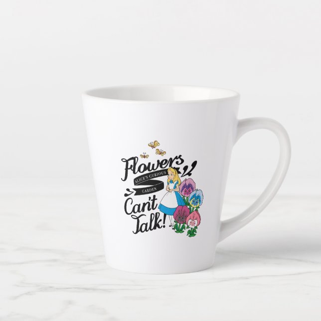 Tasse Latte Alice au pays des merveilles| Alice et les fleurs (Droite)