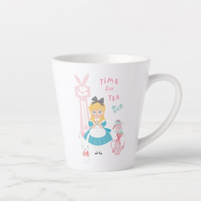 Tasse Latte Alice au pays des merveilles| Heure Du Thé (Droite)