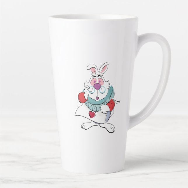 Tasse Latte Alice au pays des merveilles| Le Lapin Blanc (Droite)